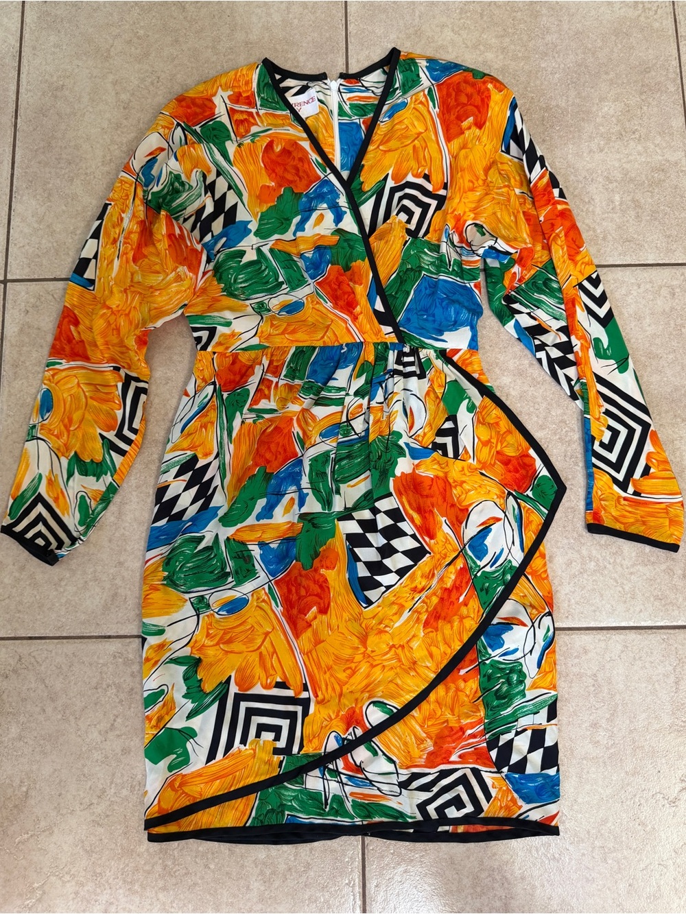 Vintage Ann Lawrence Today Silk Wrap Dress – Size 6